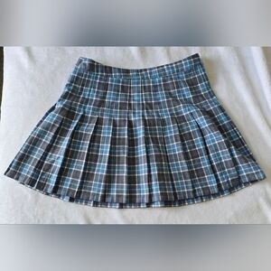 Aeropostale Blue Plaid Skirt
